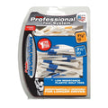 Plastic Golf Tees Combo Pack - 40 Count, Low-Resistance, Durable Performance