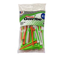 3.25-Inch Wooden Golf Tees - Durable Citrus Mix Set, 90 Count