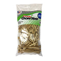 Natural Hardwood Golf Tees Pack - 3 1/4 Inch, 90 Count, Durable & Safe