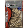 Golf Tees 3.25 Inch Natural Hardwood Pack - Durable Oversized Driver Tees