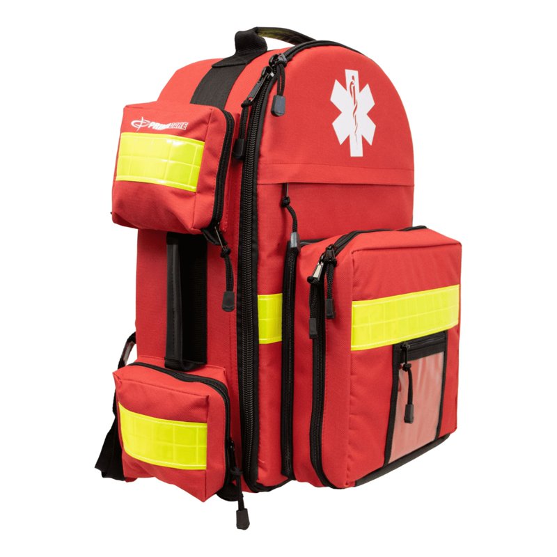 Trauma Emergency Medical Backpack Bag for O2 Tank and Supplies - 17x6x19 Inches