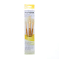 Princeton Artist Brush Real Value 3-Piece Brush Set - Round Flat Bristle Brushes