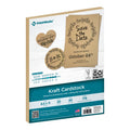 Heavyweight Kraft Cardstock Sheets 8.5 x 11 Inches - 30 Pack for Crafts & Invitations