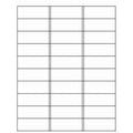 White Label Stickers for Laser & Inkjet Printers 1 x 2 5/8 Inch – 3000 Labels