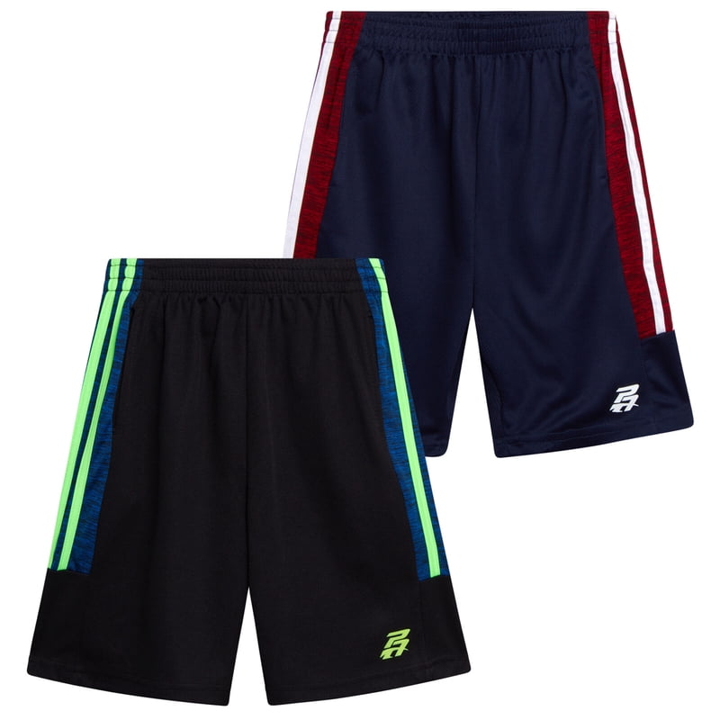 Kids Boys Athletic Shorts 2 Pack - Quick Dry Performance Sportswear for Active Play