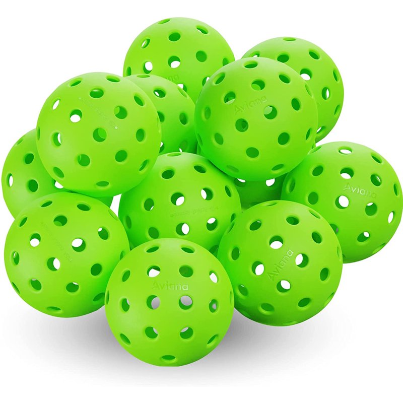 Pro Aviana USA-PA Approved Outdoor Pickleball Balls - 48 Pack, Green, Variation: Green, 48