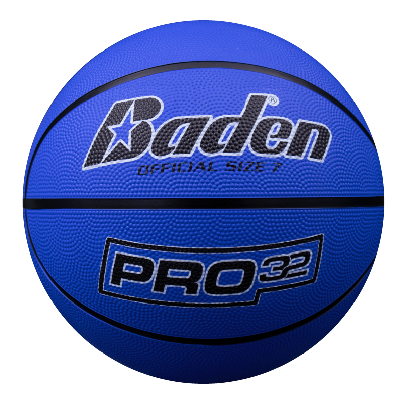 Size 7 Rubber Basketball - Durable Indoor & Outdoor Play, 29.5" Blue