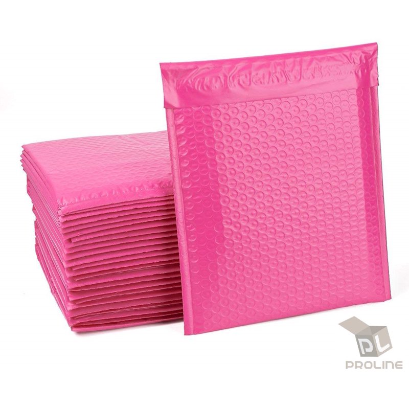 Pink Poly Bubble Mailers 8.5x12 Inch Self-Sealing Shipping Pouches (10 Count)
