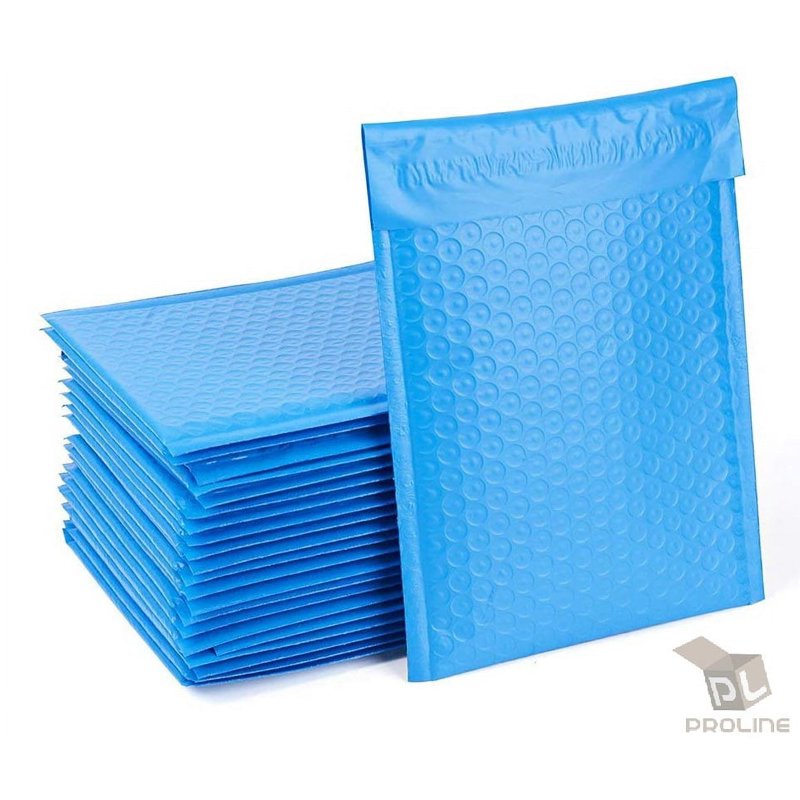 ProLine Extra Wide Blue Bubble Mailers Envelopes 6.5 x 10 Inches (25 Pack)