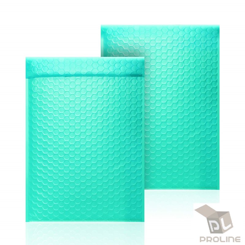 Poly Bubble Mailers Envelopes 4x8 Inches - Teal Protect Shipping (50 Pack)