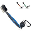 Golf Club Cleaner Brush and Groove Cleaner Tool - Retractable Carabiner, Lightweight