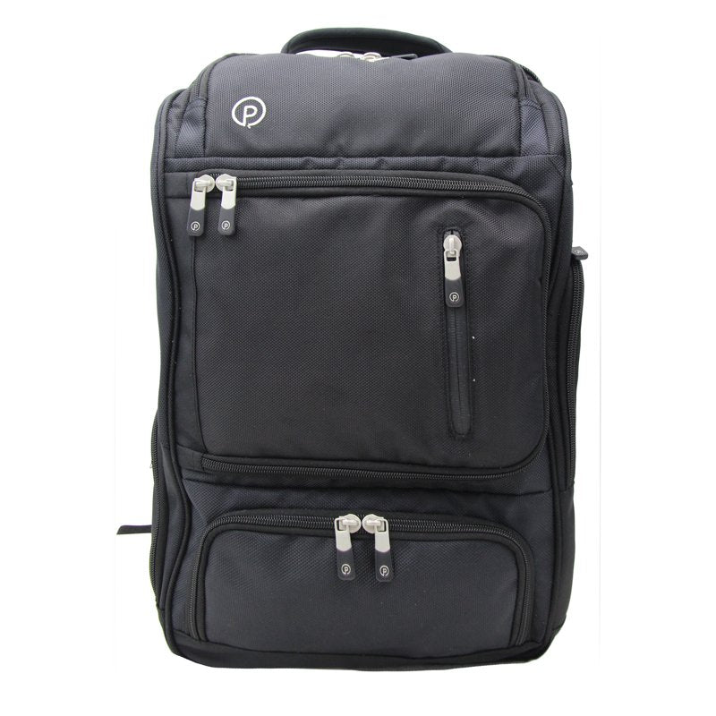 Travel Backpack with Laptop Sleeve and Trolley Pass-Through – Black 18 Inch