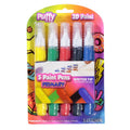 Multi-Surface 3D Paint Pen Set - Permanent, Non-Toxic, 5 Colors
