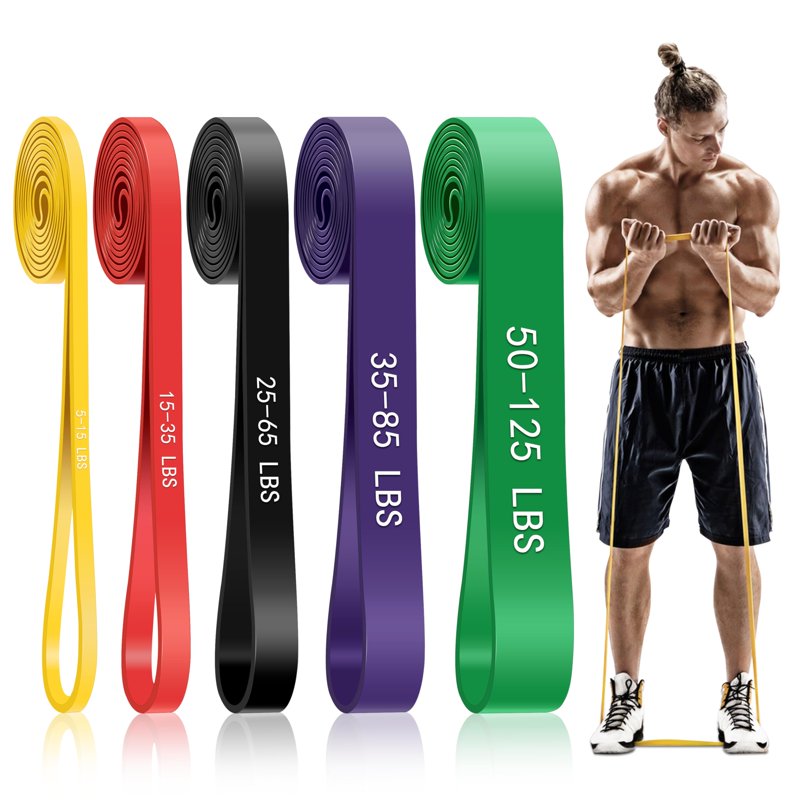 Pull Up Assistance Resistance Bands Set - 5 Levels for Full-Body Workout