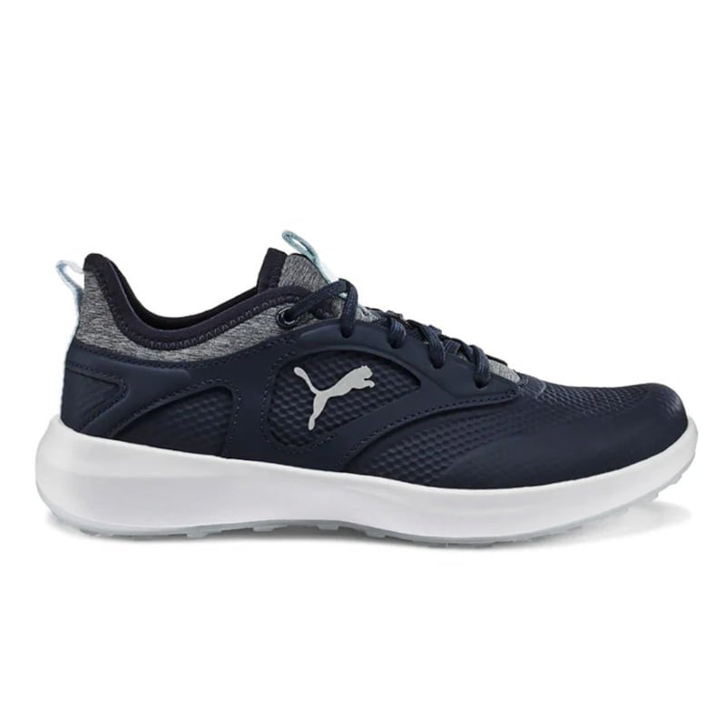 Puma Ignite Malibu 376158-05 Spikeless Golf Shoes Women Navy/Icy Blue/White, 10.5