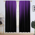 Modern Gradient Ombre Window Curtains 52x84 Inch - 2 Panels, Living Room & Bedroom Drapes