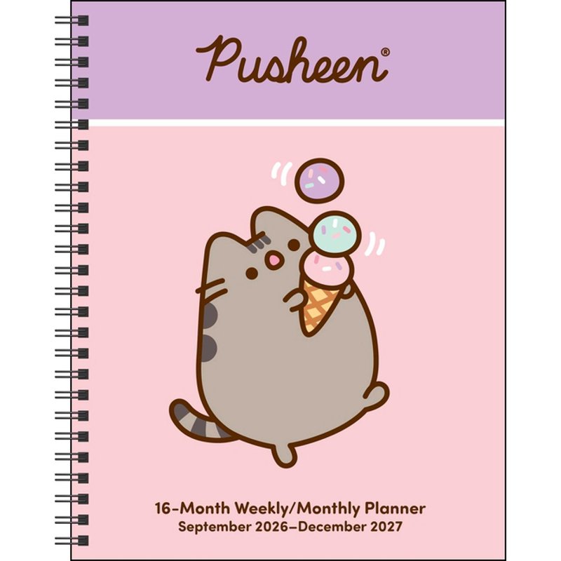 Pusheen Weekly Monthly Planner Calendar 2026-2027 16-Month Softcover