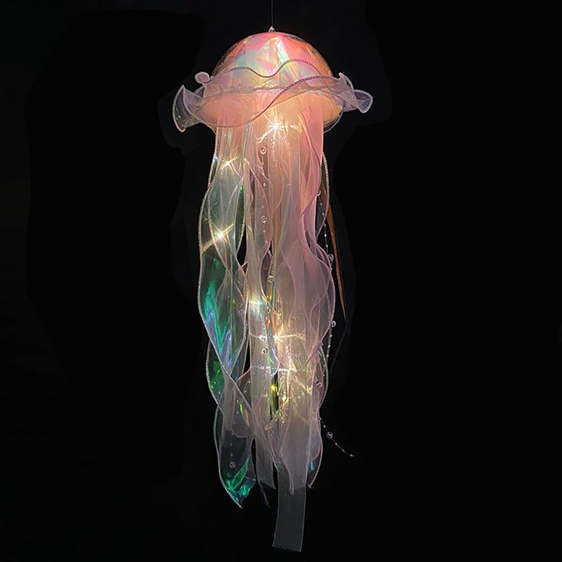Glowing Jellyfish Lantern LED Handheld Decoration for Parties & Holidays