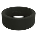 Men's Classic Silicone Ring - Durable, Lightweight, Non-Conductive, Size 12, Black