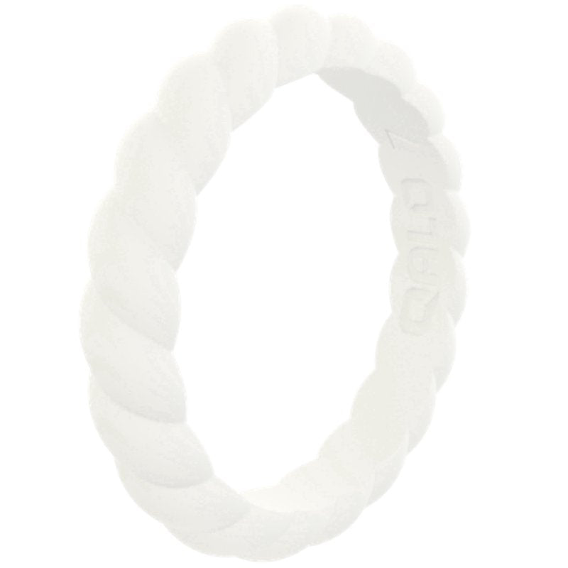 Women's Stackable Silicone Ring - Active Lifestyle Twist Silicone Band