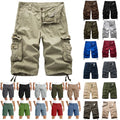 Men's Multi-Pocket Cargo Shorts - Casual Tactical Work Shorts Big & Tall