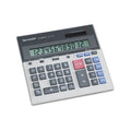 Compact 12-Digit LCD Desktop Calculator with Solar and Battery Power