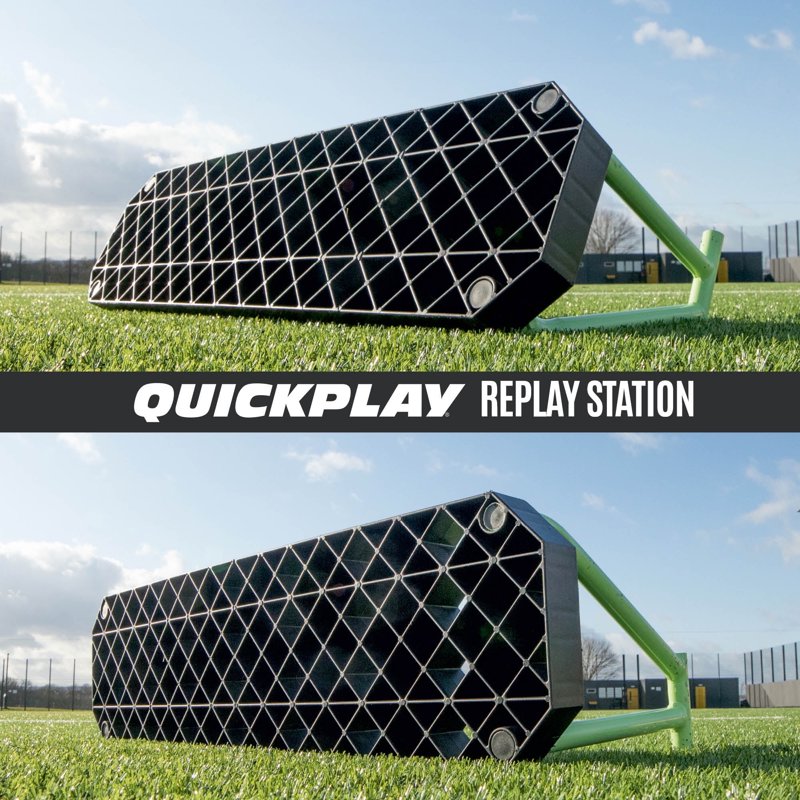 QUICKPLAY Replay Station Soccer Rebound Board – Adjustable Dual-Angle Training Aid (Original 37.5 x 9.5 in)