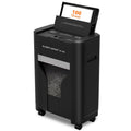 Heavy Duty Cross-Cut Paper Shredder 100 Sheets Auto Feed with Pullout Bin