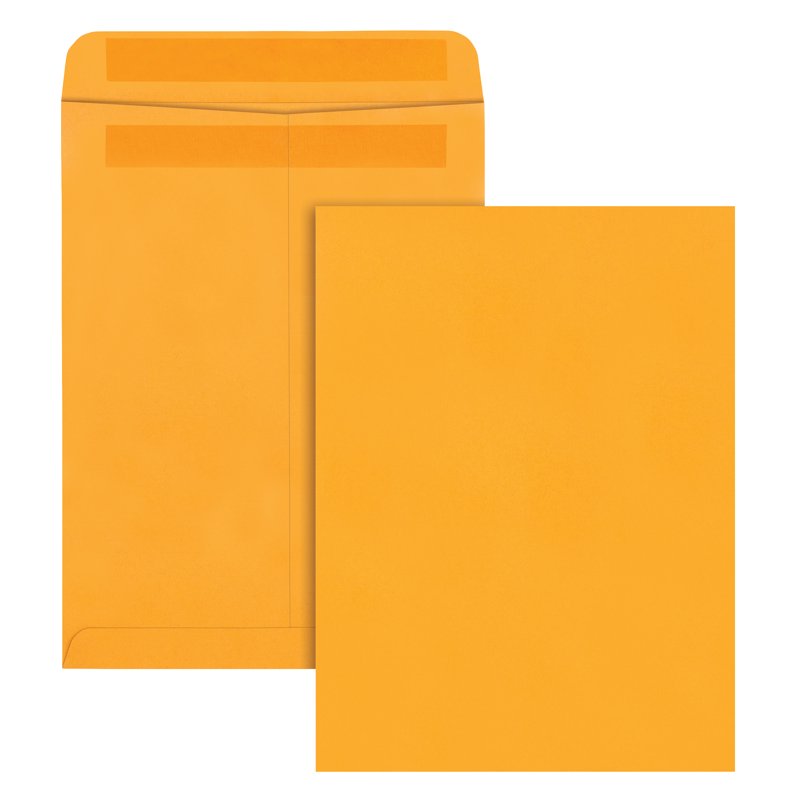 9 x 12 Catalog Envelopes with Self-Seal Closure - Kraft Office Mailers, 250 Pack