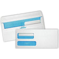 Double-Window Security Envelopes #9, 3 7/8" x 8 7/8", White, Box of 500