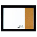 Magnetic Dry-Erase Whiteboard 2' x 1.5' with Cork Bulletin Board