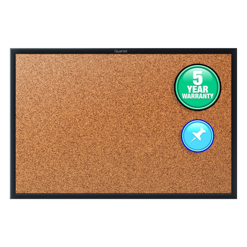 Natural Cork Bulletin Board - Wall-Mount Display Center