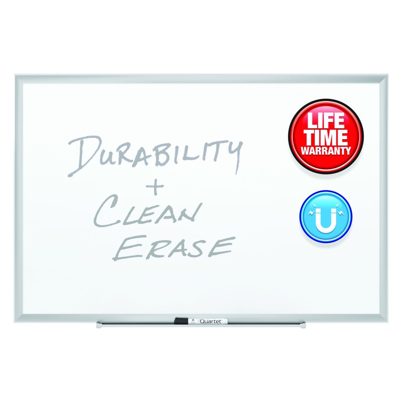 Quartet Classic DuraMax Porcelain Magnetic Whiteboard 36x24 - Silver Frame
