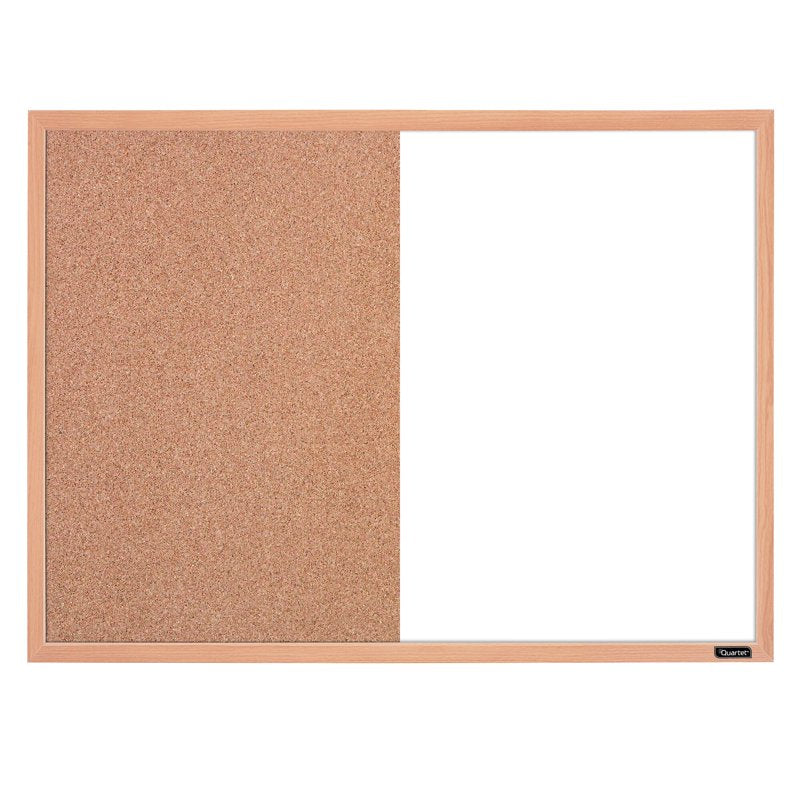 Quartet 17x23 Dry-Erase & Cork Combination Board with Oak Frame
