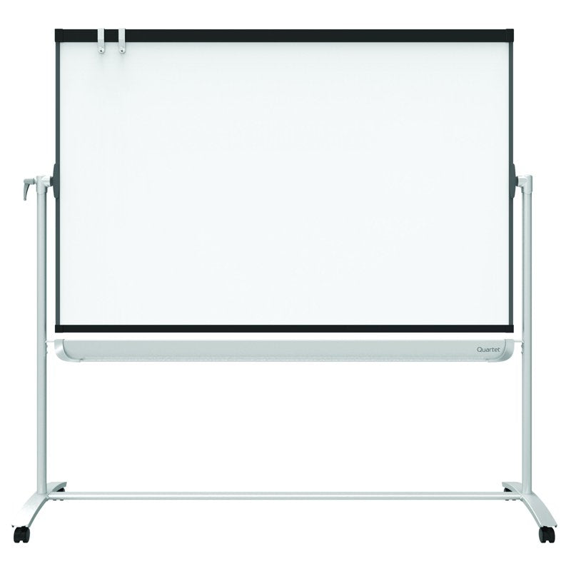 Mobile Presentation Easel with Reversible Magnetic Whiteboard & Flipchart - 48 x 36 Inches