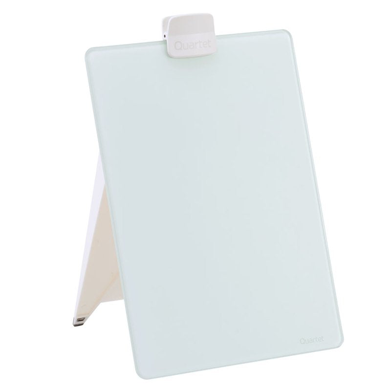Quartet Glass Dry-Erase Desktop Easel 9x11 White Surface - Single