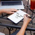 Quartet Portable Glass Whiteboard 5x8 Small Dry-Erase Whiteboard Blue