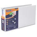 Landscape Binder with 3-Ring Chrome Rings, 1 Inch, White, Eco-Friendly
