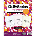 Graph Paper for Quilting & Craft Projects - 60 Sheets with 3 Grid Styles