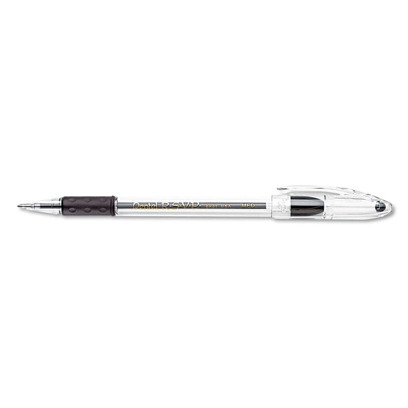 Ballpoint Pen Set 24 Pack - Medium Point Black Ink Retractable Pens