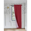 Solid Microfiber Window Curtain Panel - Light Filtering, Rod Pocket, 35x84 Inches