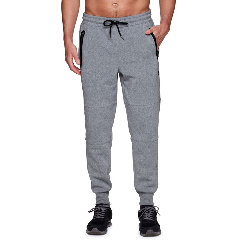 Men's Fleece Joggers with Bonded Zipper Pockets - Activewear Pants