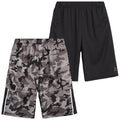 Kids Boys Athletic Shorts 2 Pack Breathable Mesh Basketball Shorts with Pockets