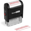 Self-Inking Rubber Stamp with Reversible Ink Pad - 9/16 x 1-1/2 Inch
