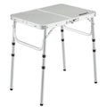 Portable Camping Folding Table - Adjustable Height Lightweight Aluminum