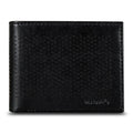 Men's Leather Perforated Bifold Wallet with RFID Protection