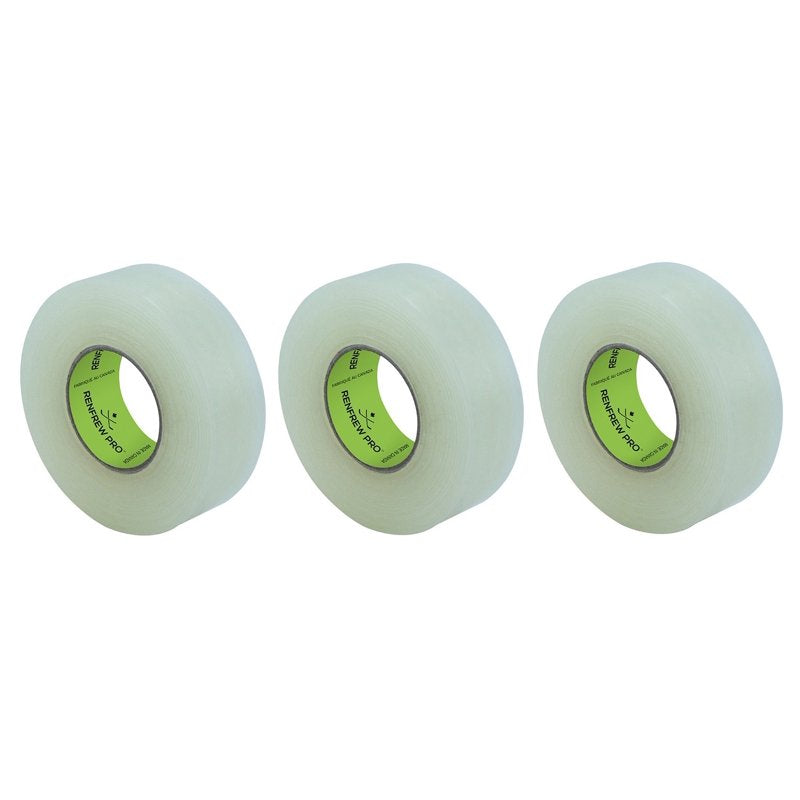Renfrew Pro Clear Hockey/Soccer Grip Tape - 24mm x 30m, 3 Rolls