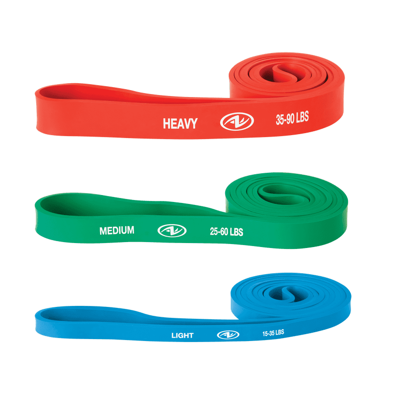 Resistance Bands Set of 3 - Latex-Free Exercise Bands for Strength & Stretching