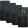 Leather Pen Pouch Organizer - Set of 4, Handmade Pencil Holder for Office & Hospital