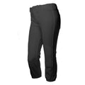 Girls' 4-Way Stretch Softball Pants with Padding - Black, Size Large